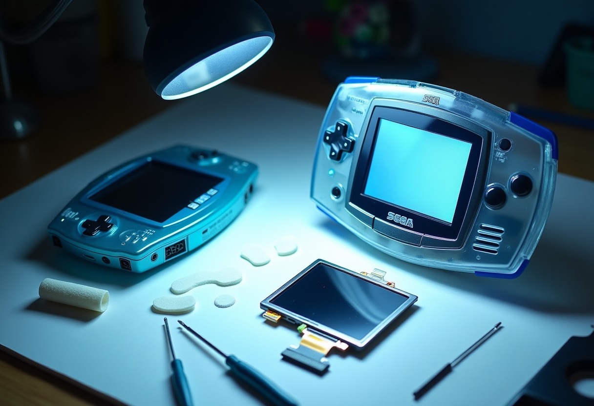 Game Gear Screen Replacement: LCD Upgrade vs Original Display